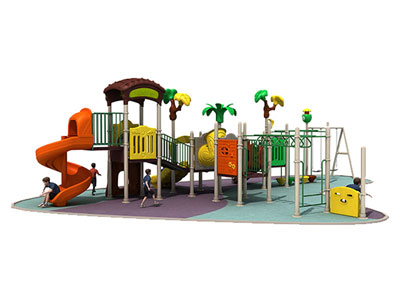 Plastic Backyard Playground with Metal Swing Sets MTH-002